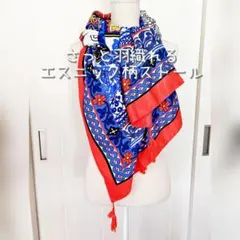 ☆新品☆ おしゃれに防寒！ さっと羽織れる エスニック 柄 ストール m