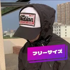 キャップ 帽子 ヴィンテージ アメカジ ダメージ メッシュ ブラック メンズ 黒