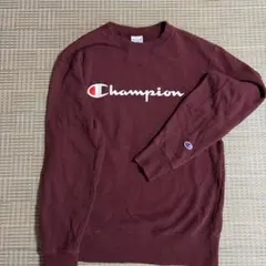 Champion クルーネックスウェット L バーガンディ