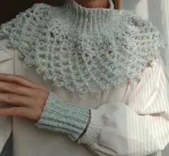 ネックウォーマー&リストウォーマー　ブルートパーズ