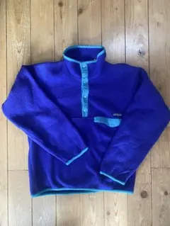 patagonia 90'sカナダ製スナップTフリース ハーフジップ S/P 紫