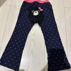 DOUBLE.B ダブルビー　ミキハウスクマ刺繍付きネイビーパンツ 100cm