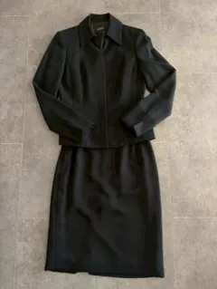 1回着用　冠婚葬祭　喪服　ブラック　フォーマル　スーツ　S　黒　しまむら