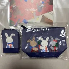 【新品・未開封】familiar × BEAMS 干支シリーズ 巳 ポーチ 新品・未開封】BEAMS×ファミリア コラボ 干支 巳(ヘビ) デニム ポーチ
