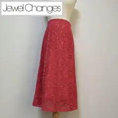 ジュエルチェンジズ　レースロングスカート　ピンクのサムネイル