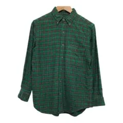 90s POLO ラルフローレン ビンテージ長袖フランネルチェックシャツ　ロゴ