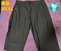 美品　黒　ハーフパンツ XXXXL ジッパーポケット付き
