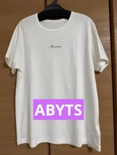 ABYTS 佐藤健　クルーネック　Tシャツ　ホワイト　0サイズ 2026年最新】ABYTS ／ 佐藤健 カラー：ホワイト系 メンズ Tシャツの