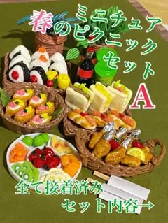ミニチュア春のピクニックセットＡ