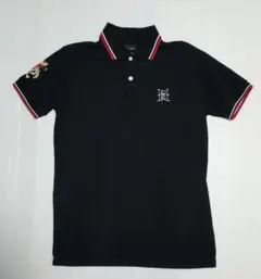 Ed Hardy ブラックポロシャツ ストライプ付きのサムネイル