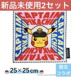 スリコ ポケモン タオルハンカチ キャプテンピカチュウ3COINS