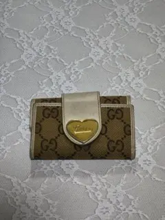 GUCCI 長財布 GG柄 ハート金具 - メルカリ