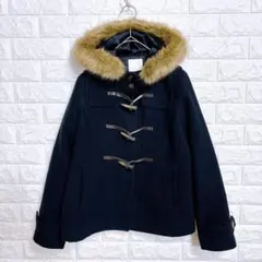 3790 アースミュージックアンドエコロジー ダッフルコート S ネイビー 子供