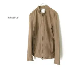 STUDIOS　ラムレザージャケット ブルゾン　ブラウニーベージュ