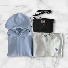 3点セット Mサイズ Lサイズ パーカー スウェット ブルー ホワイト