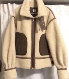 6 (ROKU) FAKE MOUTON B3 ムートン ブルゾン