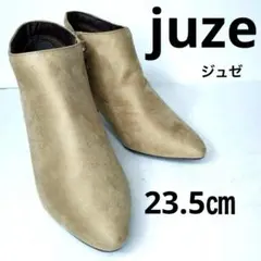 【新品】juze ジュゼ　スエード　ブーティ　サイドジップ　ポインテッドトゥのサムネイル