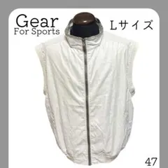 ギアフォースポーツ　ベスト　ジャケット　ジップアップ　スポーツウエア　グレー