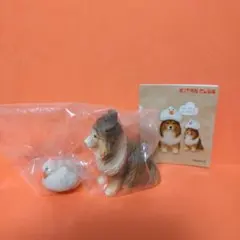 あかねの木彫り　アヒルと犬　ガチャ