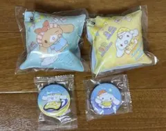 シナモロール×くら寿司 クッションチャーム＆缶バッジまとめ売り
