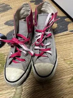 CONVERSE ALL STAR グレー/ピンク ハイカット