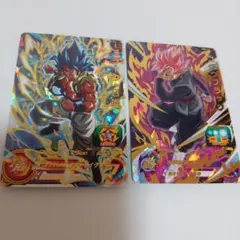 スーパードラゴンボールヒーローズカード 2枚セット ベジータ 孫悟空