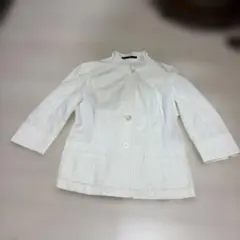 今だけ価格。DAKSの白の綿100%テーラードジャケット