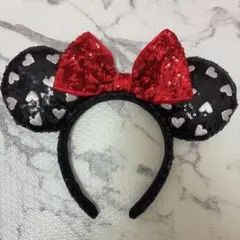 Disney ハート スパンコール カチューシャ ミニー