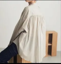 craft standard boutique バンドカラー ふんわりシャツ