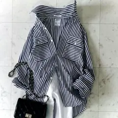 美品 マディソンブルー HAMPTON ストライプシャツ ネイビー×ホワイト 2026年最新】マディソンブルー シャツ ハンプトンの人気アイテム