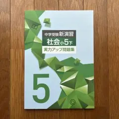 新演習　社会　小5下　実力アップ問題集