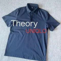 【美品】 UNIQLO ユニクロ Theoryエアリズム ポロシャツ ネイビー