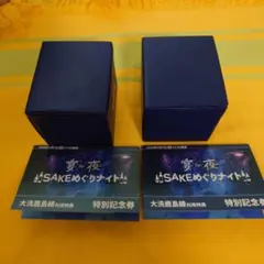 宴夜 SAKEめぐりナイト グラス 2個セット 大洗鹿島線記念 硬券