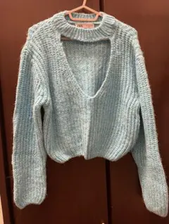 ZARA ザラ　ニット　ブルー　新品