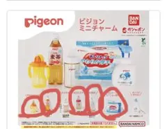 ピジョンPigeonミニチャームガチャガチャガシャポン5種セット