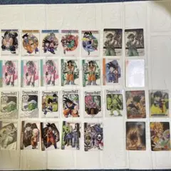 2003〜2004ドラゴンボール・ドラゴンボールZ初版裏赤　３Ｄカード含２９枚