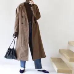 TODAYFUL コーデュロイオーバーコート　38 ロングコート
