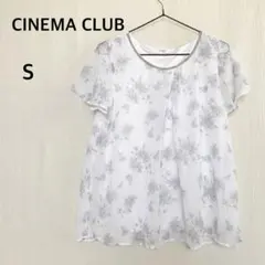 CINEMA CLUB シネマクラブ　半袖　花柄　トップス　Sサイズのサムネイル