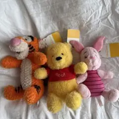 プーさん ぬいぐるみ 約20cm タグ付き　ティガー　ピグレット