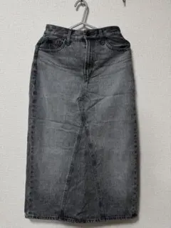 ユニクロ　デニムパネルロングスカート