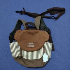 中古）boris キッズリュック ブラウン ストライプ