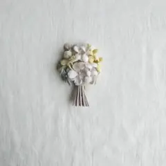 185ハンドメイドコサージュ布花ブローチ入学式卒業式結婚式ナチュラルオケージョン