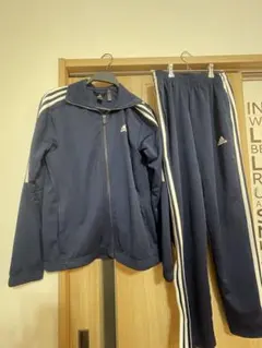 adidas ネイビー ジャージ上下セット Mサイズ
