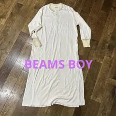 美品Beams boy リブ ヘンリーネック ワンピースのサムネイル