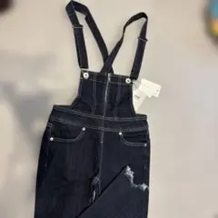 【新品未使用/タグ付き】GYDA デニムサロペット/オーバーオール　Sサイズ