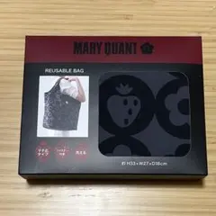 マリークワント　 ファスナー付　エコバッグ　いちごブラック