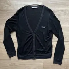 希少 RNA SLANG MADE リネン混 カーディガン 黒 M ハートボタン