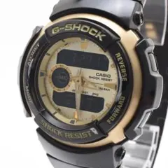 稼働品 CASIO カシオ G-SHOCK メンズ腕時計 アナデジ ゴールド