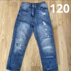 next デニムパンツ 122cm ダメージ加工　キッズのサムネイル