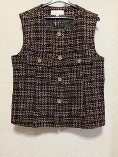 お値下げ新品未使用ZARAミックスツイード ノースリーブベスト 新品タグ付き